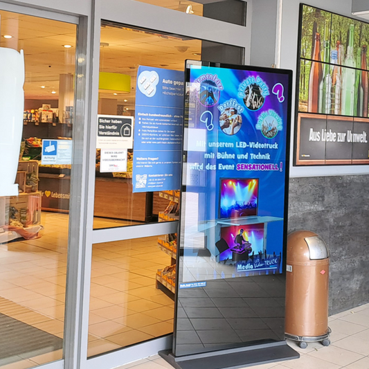 65 Zoll doppelseitige Indoor LCD Stele