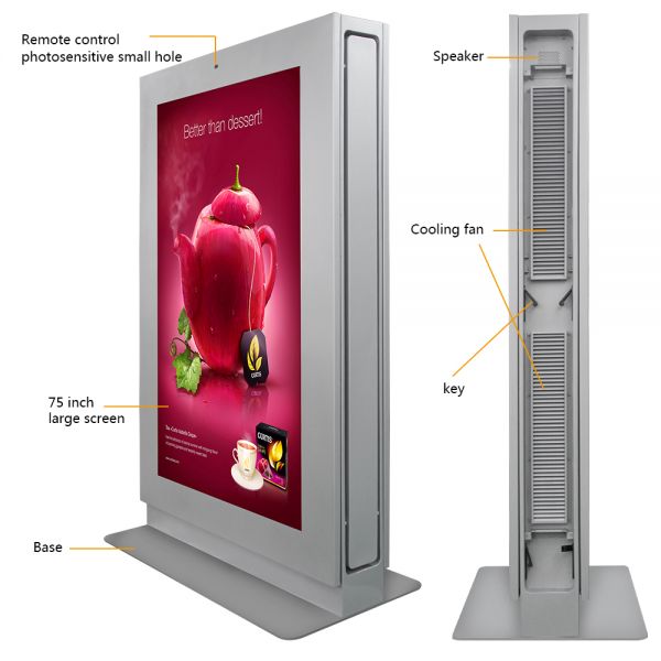 75 Zoll Outdoor LCD Stele